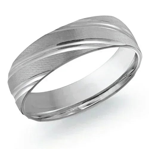 10, 14 Karat 6mm Solid Gold High Polish Rounded Lux Band