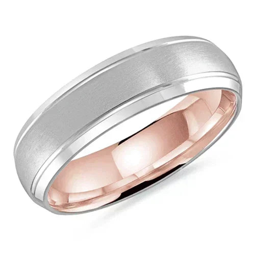 10, 14 Karat 6mm Solid Gold High Polish Rounded Lux Band