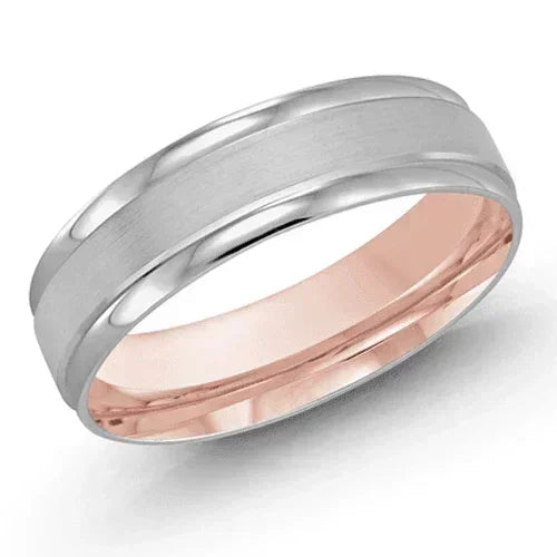 10, 14 Karat 6mm Solid Gold High Polish Rounded Lux Band
