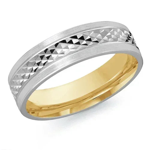 10, 14 Karat 6mm Solid Gold High Polish Rounded Lux Band