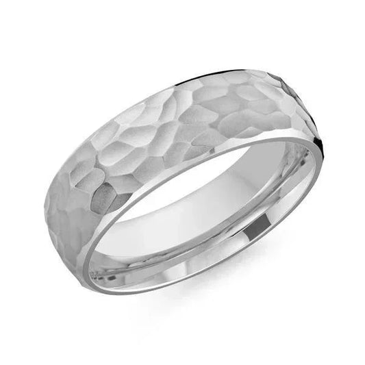 10, 14 Karat 8mm Solid Gold High Polish Rounded Lux Band