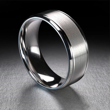 10, 14 Karat 8mm Solid Gold High Polish Rounded Lux Band