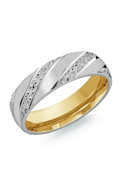 10, 14 Karat 6mm Solid Gold High Polish Rounded Lux Band