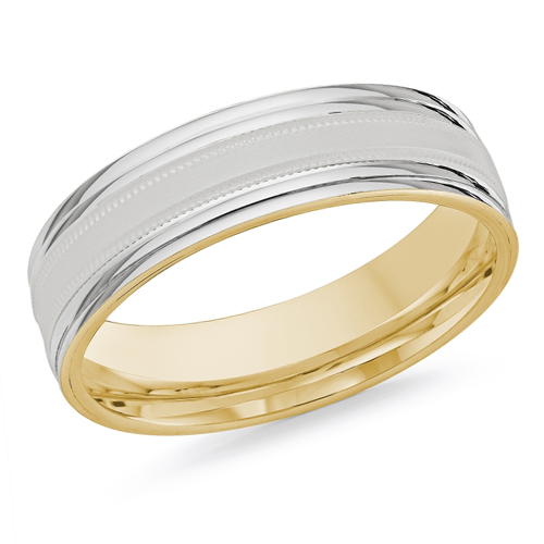 10, 14, 18 Karat 6mm Solid Gold High Polish Rounded Lux Band