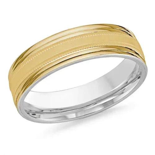 10, 14 Karat 6mm Solid Gold High Polish Rounded Lux Band