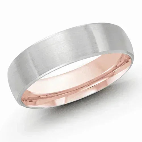 10, 14 Karat 6mm Solid Gold High Polish Rounded Lux Band