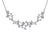 Exquisite 14K White Gold 1.00 Carat Diamond Leaf Pendant Necklace