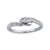 10K White Gold 0.20TDW Diamond Infinity Past Present and Future Ring