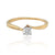 10K Yellow Gold 0.20CT Diamond Solitaire Engagement Ring