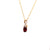 January Birthstone Pendant With 0.03TDW Diamond Accent Set In 10K Yellow Gold