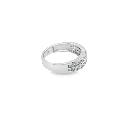10K White Gold 0.38TDW Diamond Ladies Wedding Band