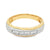 Solid 10k Two Tone Gold Men's Round Diamond Wedding Anniversary Band With 0.25TDW