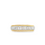 Solid 10k Two Tone Gold Women's Round Diamond Wedding Anniversary Band With 0.15TDW