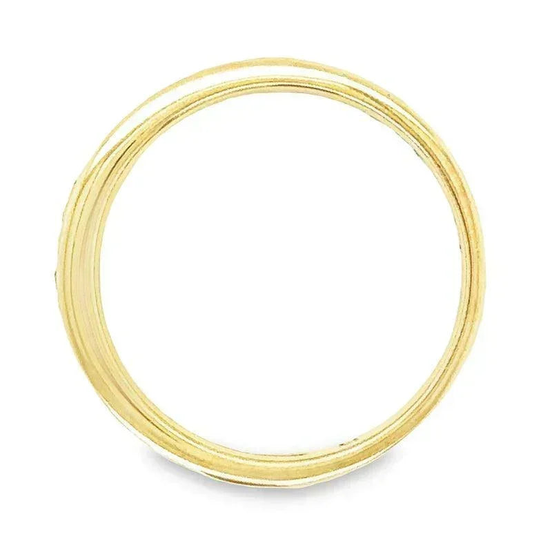 10K Yellow gold and 0.04TDW Diamond Women's Band
