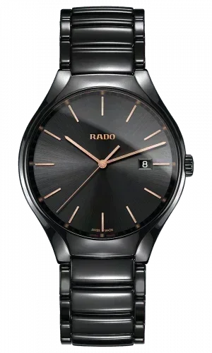 Rado True Ceramic Band Black Dial Men's Watch R27238162