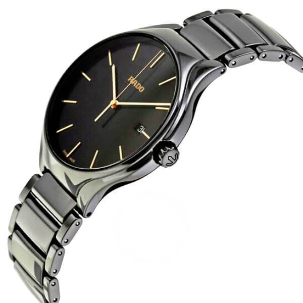 Rado True Ceramic Band Black Dial Men&#39;s Watch R27238162