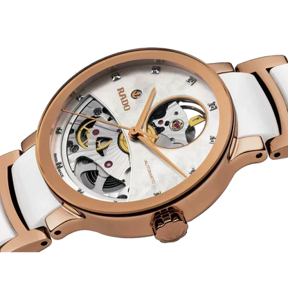 Rado Centrix Open Heart Mother Of Pearl Dial Automatic Women's Watch R30248902