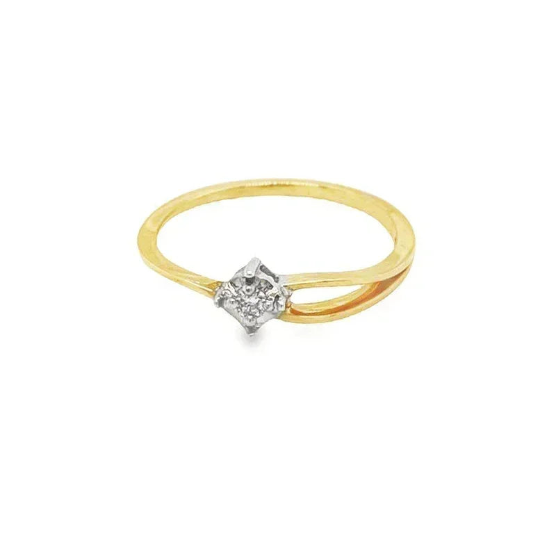 Carat Diamond Solitaire Ring In 10K Yellow Gold Obsessions