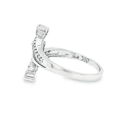 10K White Gold 0.35CT Diamond ladies Multi Ring