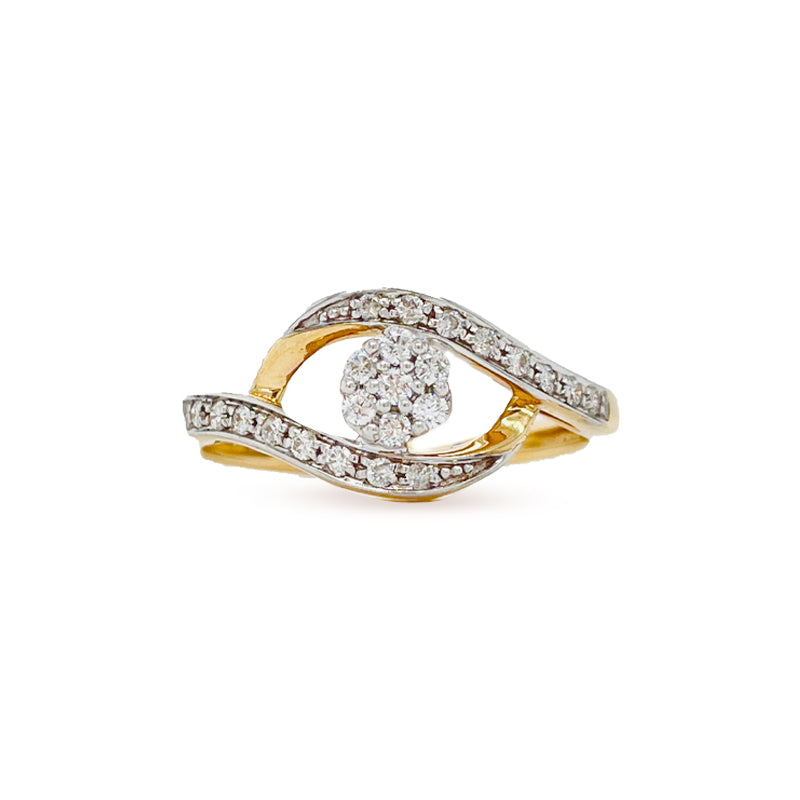 10K Yellow Gold 0.21TDW Diamond Engagement Ring