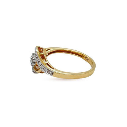 10K Yellow Gold 0.21TDW Diamond Engagement Ring