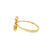 10K Yellow And White Gold 0.06Ct TDW Diamond Heart Ring