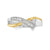 0.13 Ct TDW Diamond Special Anniversary Ring In 10K Yellow And White Gold