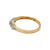 0.15 Ct TDW Diamond 10K Yellow Gold Flower Head Ring