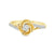 0.40TDW 10K Yellow Gold Diamond Swirl Ring