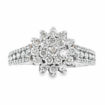 1.00 Ct TDW Diamond 14K White Gold Bridal Ring