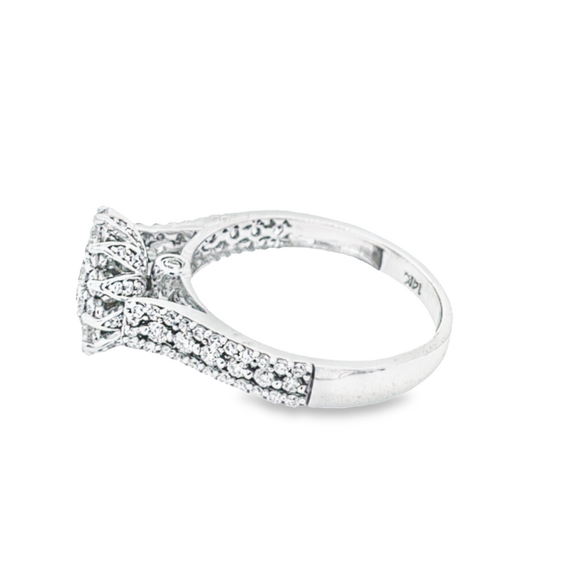 1.00 Ct TDW Diamond 14K White Gold Bridal Ring