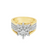 0.75 Ct TDW Diamond  10K Yellow Gold Star Bright Special Ring