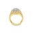 14K Yellow Gold 3.00TDW Diamond Extra Vaganza Illusion Centre Halo Ring