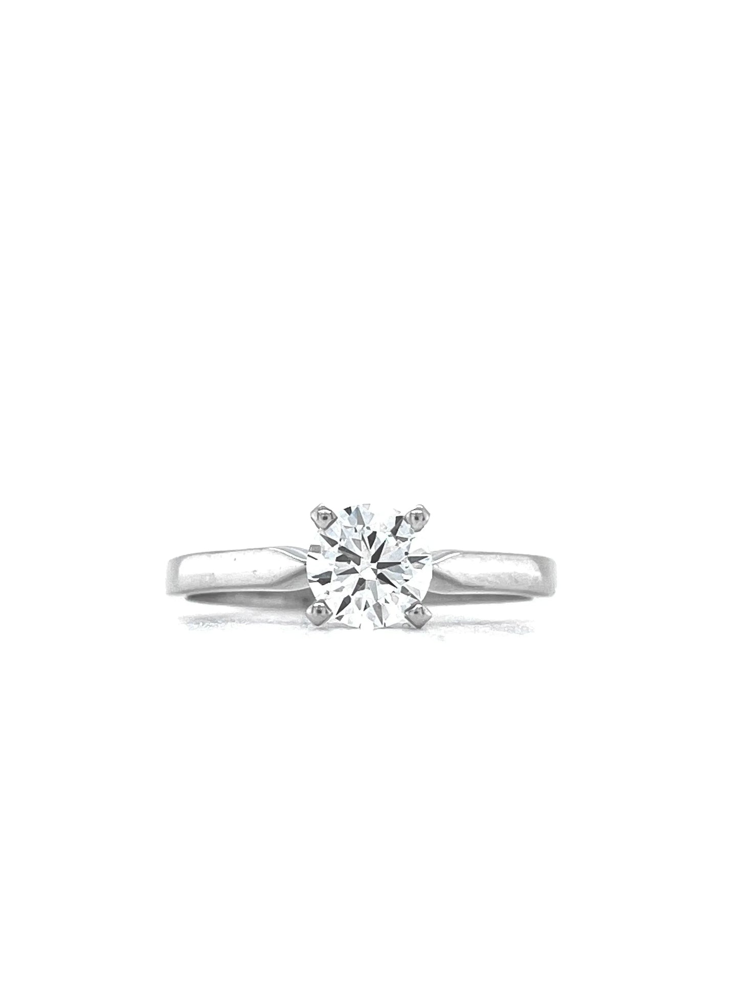 14K White Gold 0.56CT Lab Grown Diamond Solitaire Ring