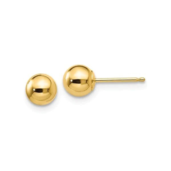 14K Yellow Gold Baby Balls Earrings