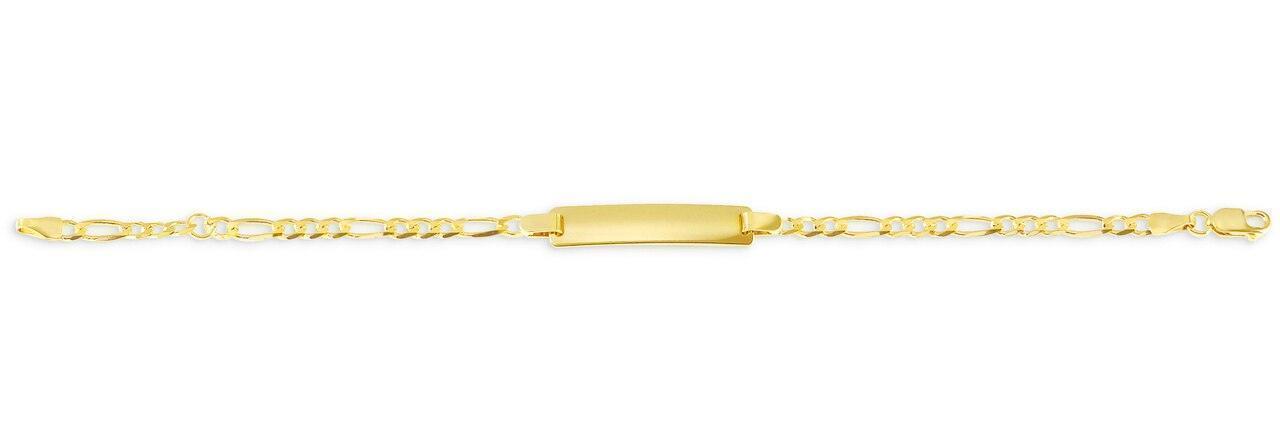 10k Yellow Gold Figaro Baby Bracelet