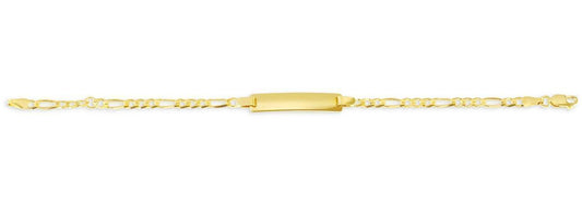 10k Yellow Gold Figaro Baby Bracelet