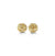 10K Yellow Gold Twist Design Knot Earrings