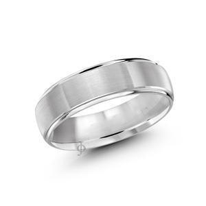 Sterling Silver Men's 6mm Classic Wedding Band