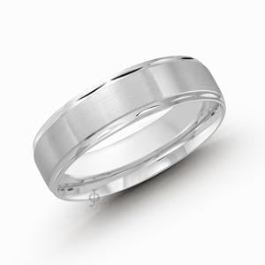 Sterling Silver Men&#39;s 6mm Classic Wedding Band