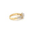 14k Yellow Gold 1.50TDW Diamond Solitaire With Halo and Sides Diamonds Wedding Set.