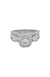 14K White Gold 1.00TDW Diamond Halo Infinity Style Wedding Set