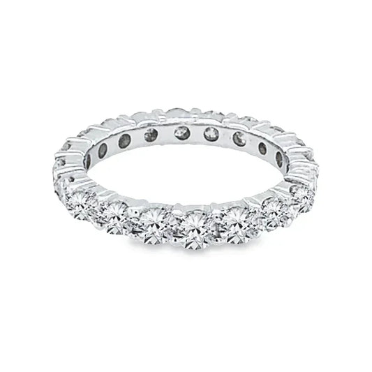 14k White Gold 2.00TDW Diamond Full Eternity Band