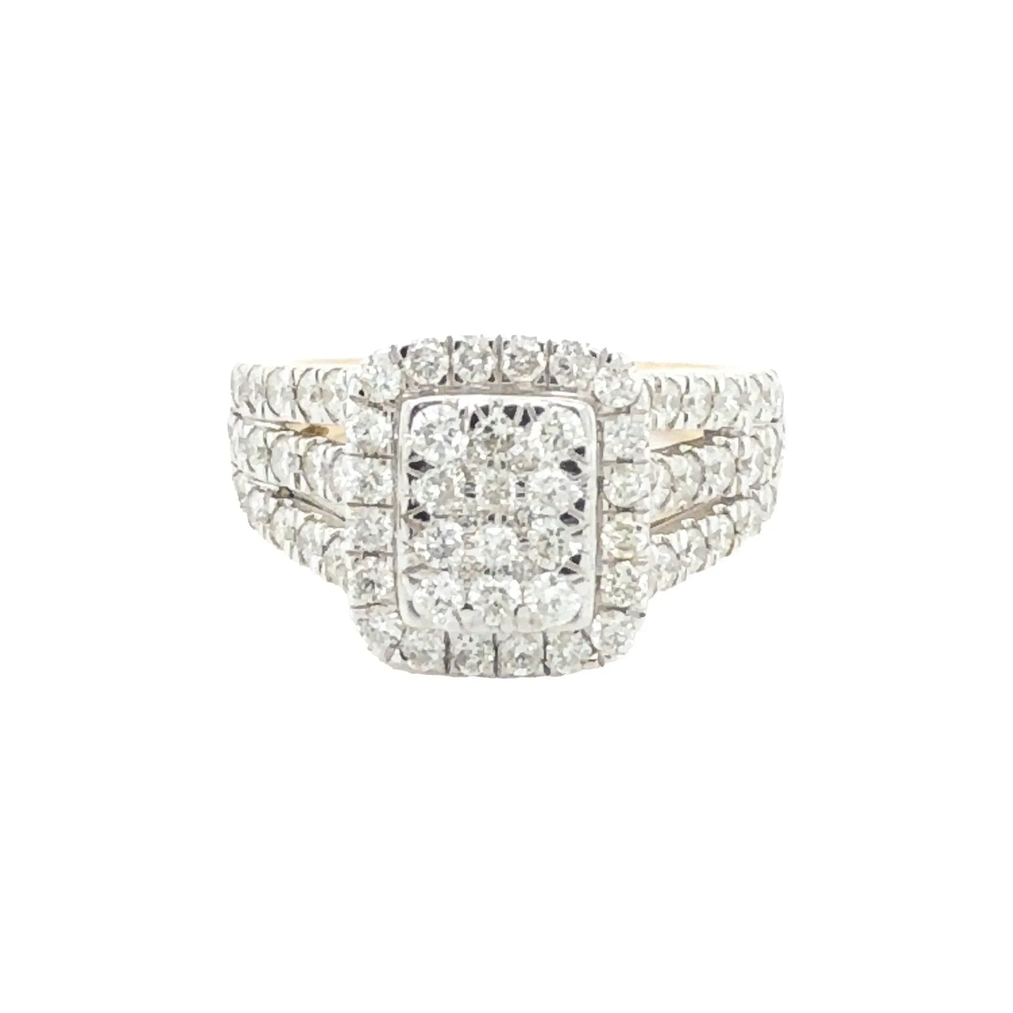 10 Karat Yellow Gold 1.50TDW Diamond Anniversary Celebration Ring