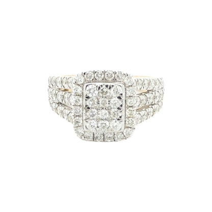 10 Karat Yellow Gold 1.50TDW Diamond Anniversary Celebration Ring