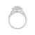 10k White Gold1.00TDW Pear Shape Diamond Multi Halo Wedding Set