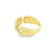 10K Yellow Gold 0.15TDW Diamond Imperial Men's Ring 