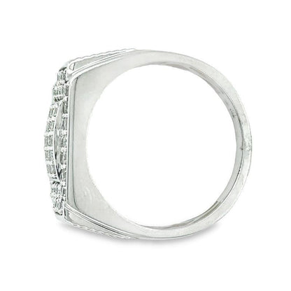 10K White Gold 1.00TDW Men's Diamond Ring