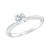 14K White Gold 0.50CT Diamond Solitaire Ring