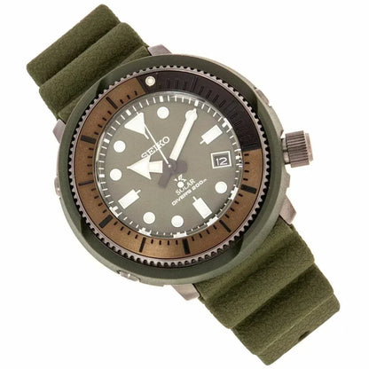 Seiko Prospex Street Sports Solar Diver's 200M Green Dial Men's Watch SNE535P1
